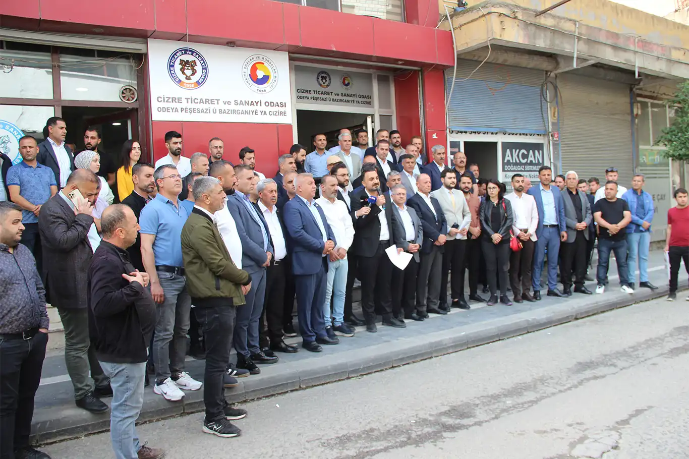 Cizre'de STK'lar ilçenin sorunları hakkında basın açıklaması düzenledi