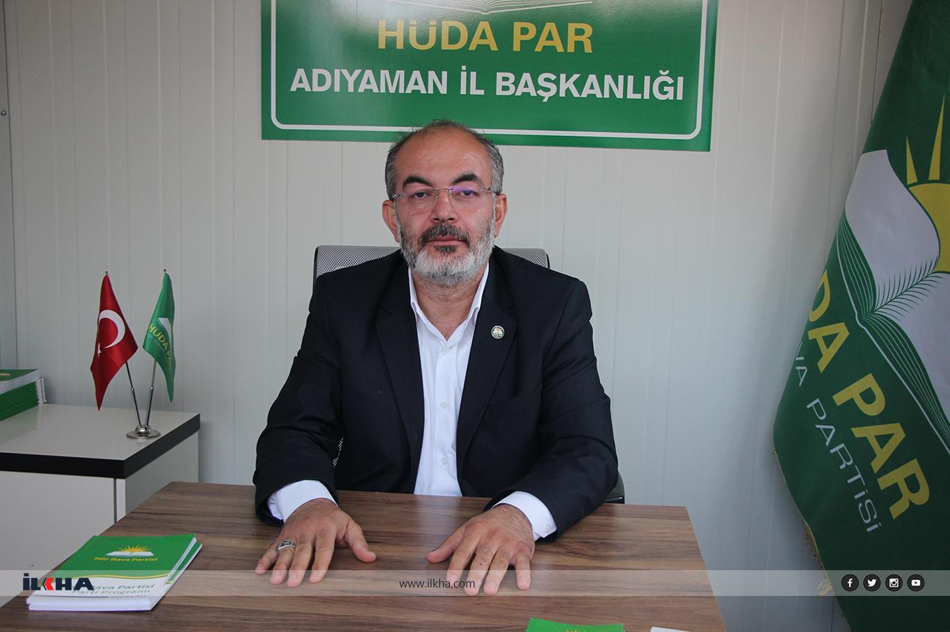 HÜDA PAR Adıyaman İl Başkanlığı'ndan CHP'nin iddialarına cevap HÜDA PAR Adıyaman İl Başkanlığı'ndan CHP'nin iddialarına cevap