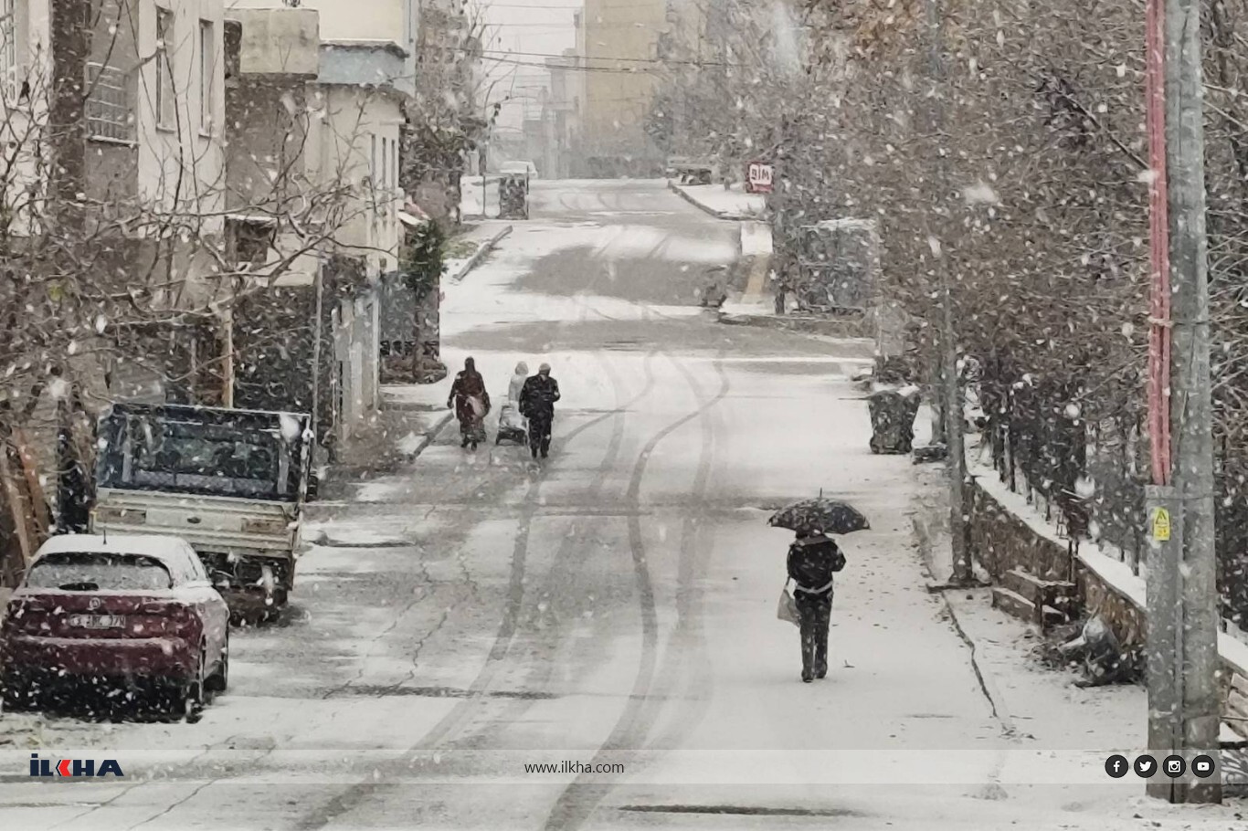 Mardin ve ilçelerinde kar yağışı 