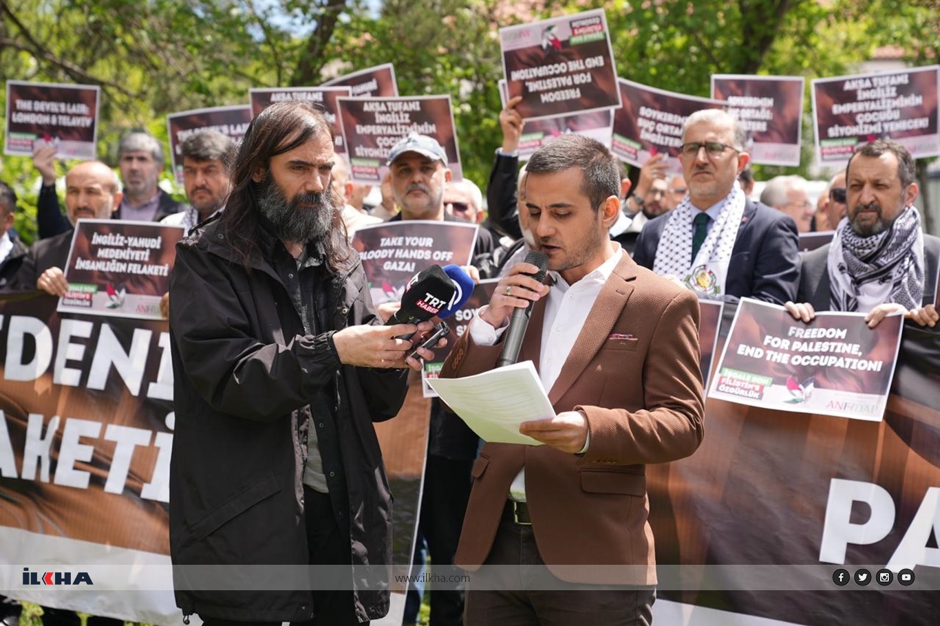STK'lardan katliam ortağı İngiltere'nin Büyükelçiliği önünde "İşgale Son Filistin’e Özgürlük" açıklaması STK'lardan katliam ortağı İngiltere'nin Büyükelçiliği önünde "İşgale Son Filistin’e Özgürlük" açıklaması