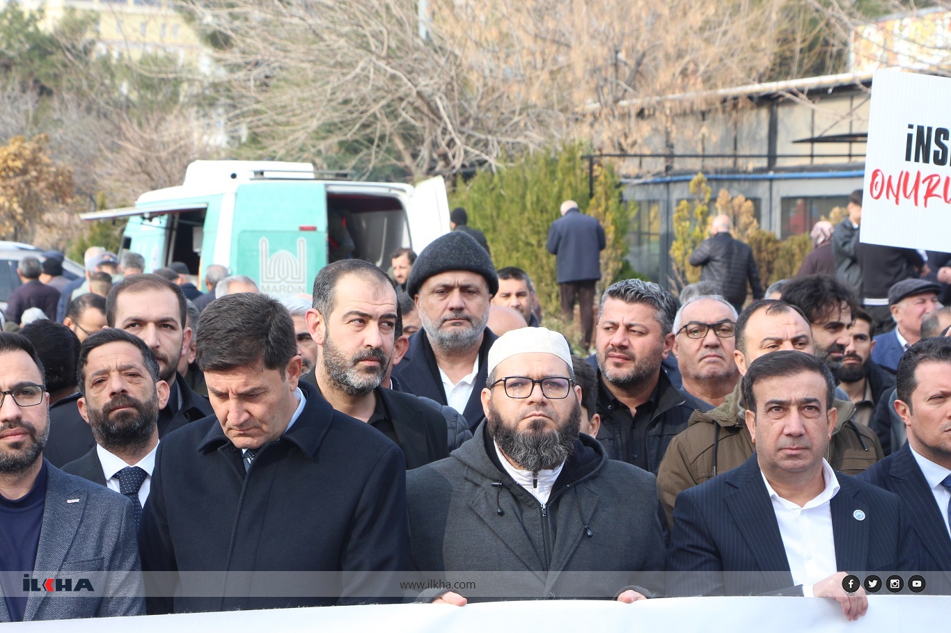 Mardin'de Gazze için basın açıklaması düzenlendi