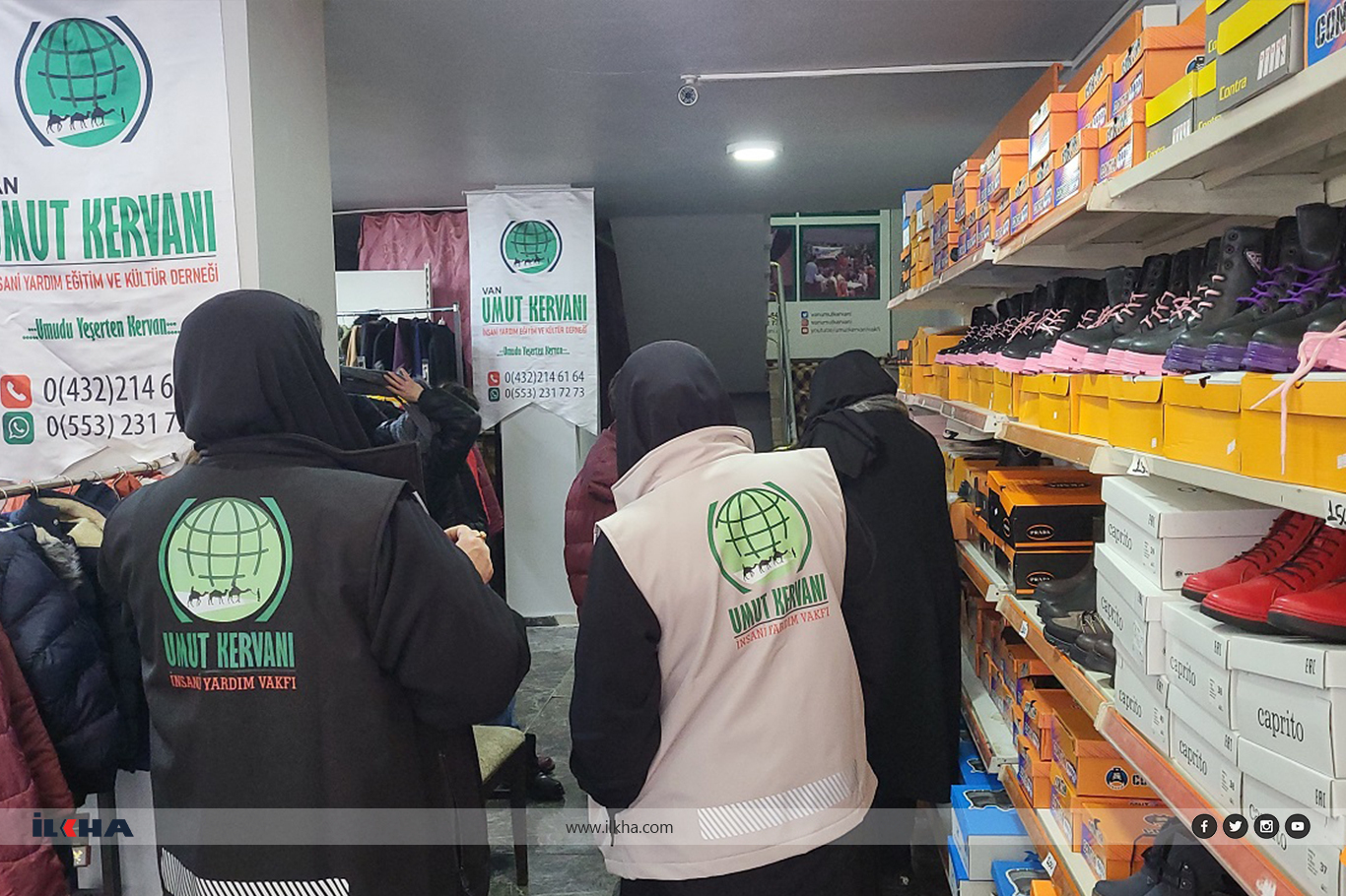 Umut Kervanı’ndan Van’da ihtiyaç sahiplerine kışlık giyim yardımı