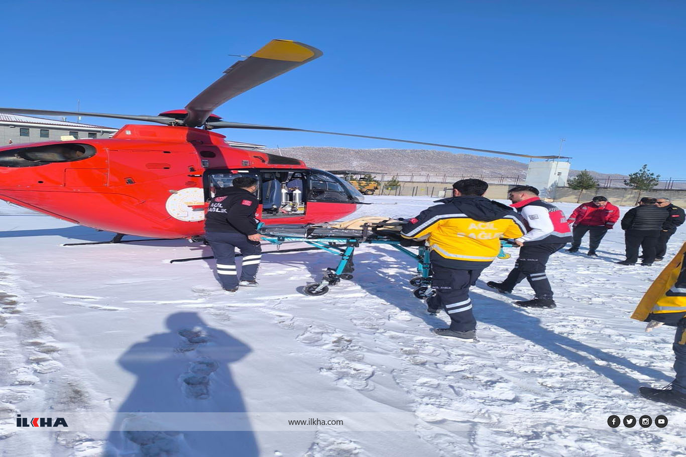 Zorlu kış şartlarında Diyarbakır’da acil sevkler gerçekleştirildi