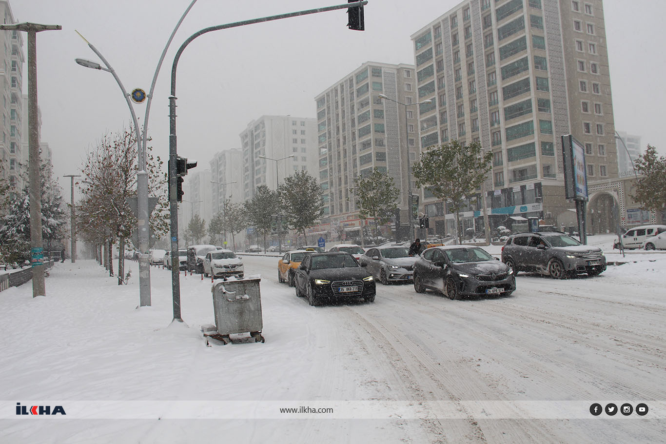 Diyarbakır’da karla mücadele yetersiz kaldı, ulaşım aksadı