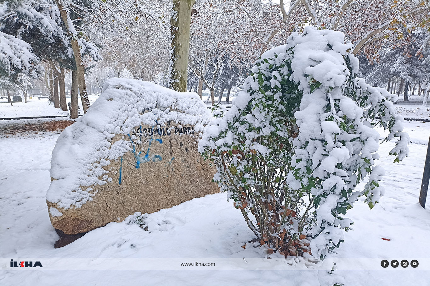 Diyarbakır’da kar sonrası kartpostallık manzaralar