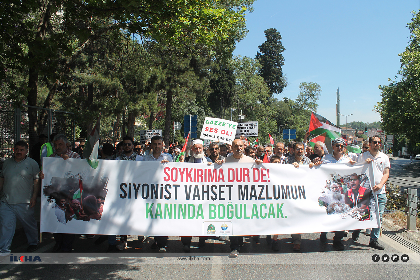 Peygamber Sevdalıları öncülüğünde yüzlerce kişi ABD Başkonsolosluğu’na yürüdü