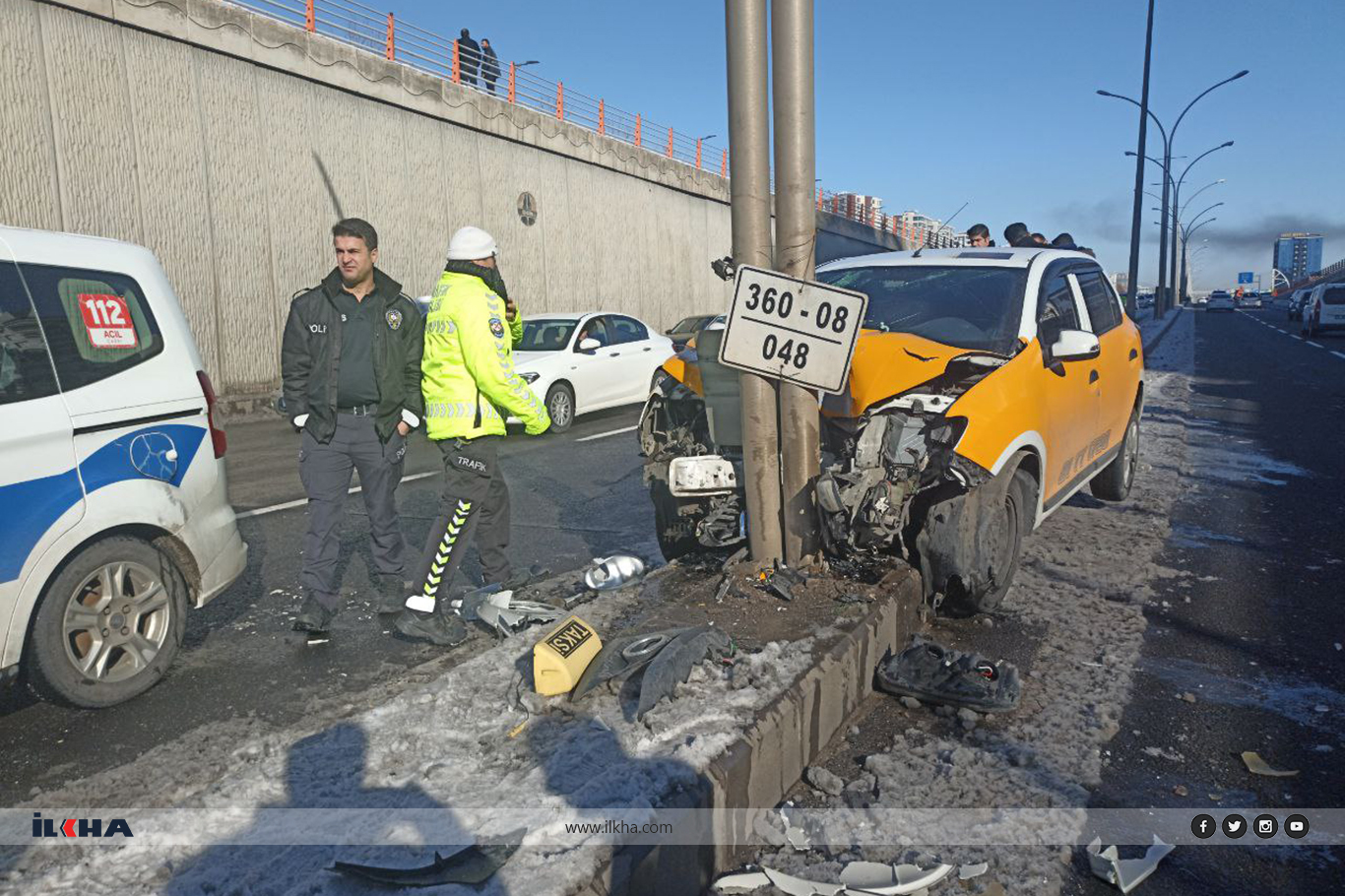 Gizli buzlanma kazaya neden oldu: 1 yaralı