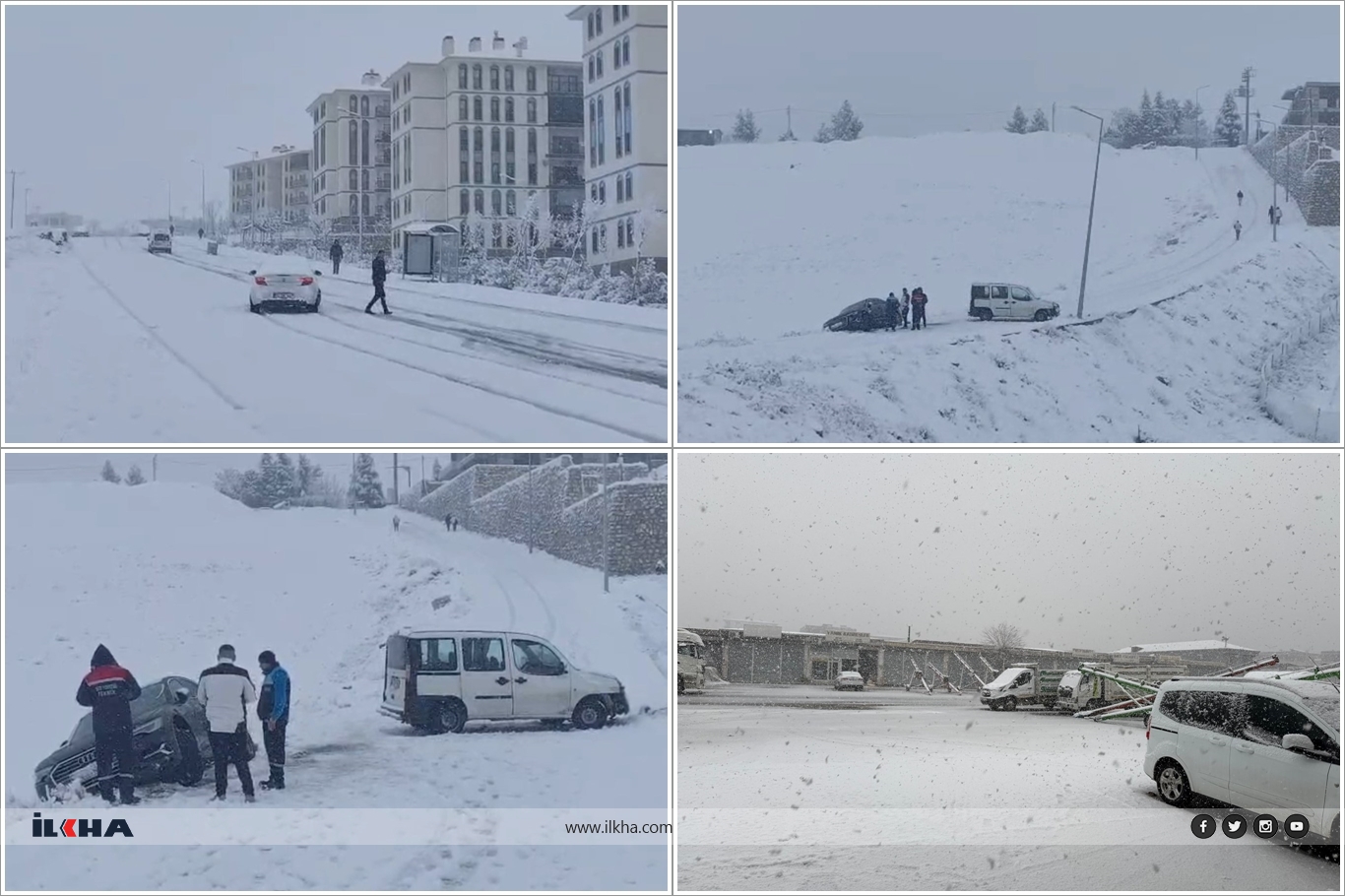Batman'da beklenen kar yağışı etkili oldu