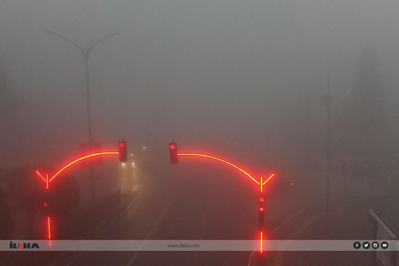 Mardin güne yoğun sisle uyandı: Görüş mesafesi 5 metreye kadar düştü