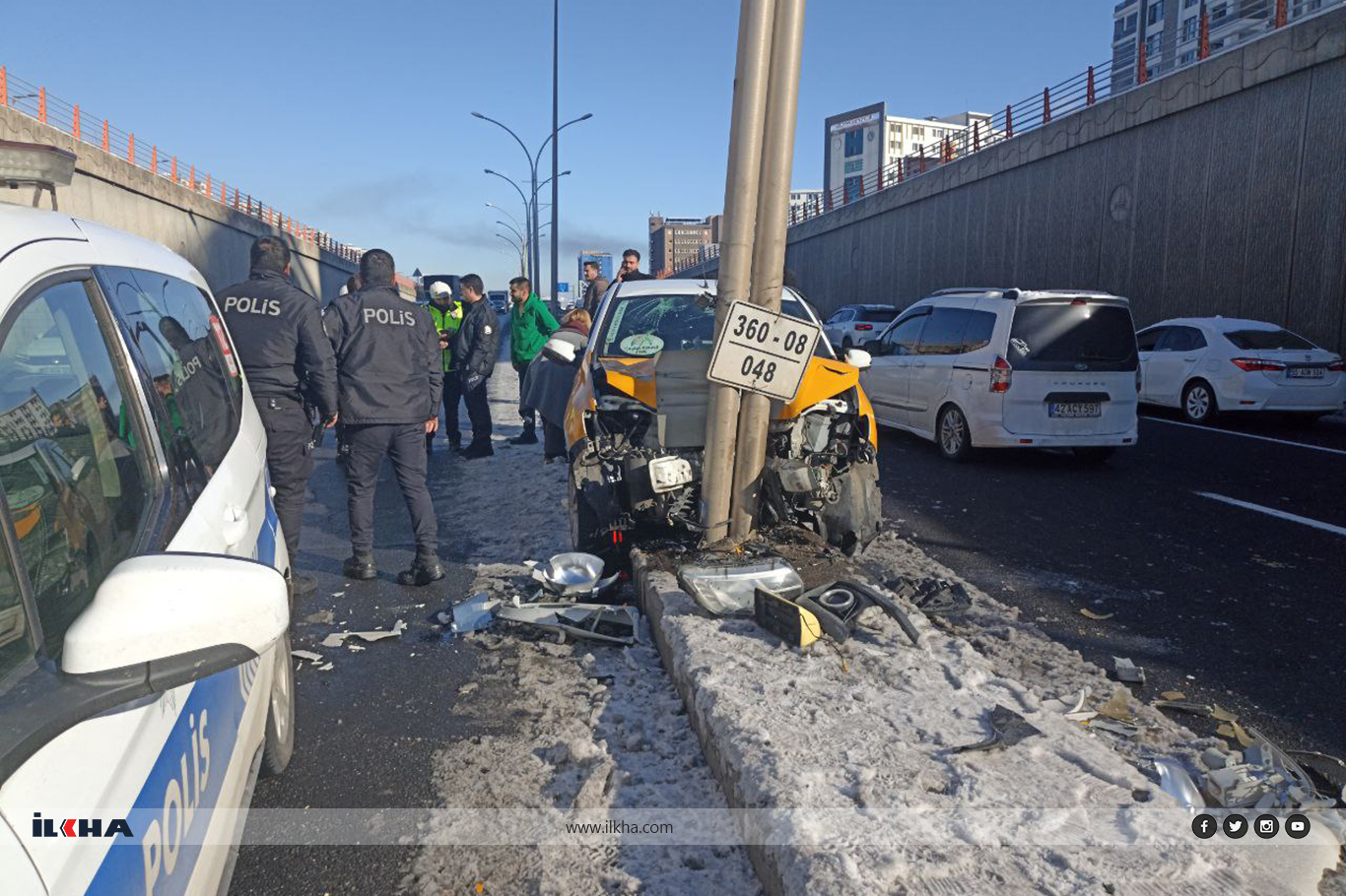 Gizli buzlanma kazaya neden oldu: 1 yaralı
