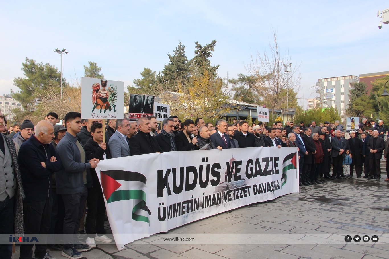 Mardin'de Gazze için basın açıklaması düzenlendi