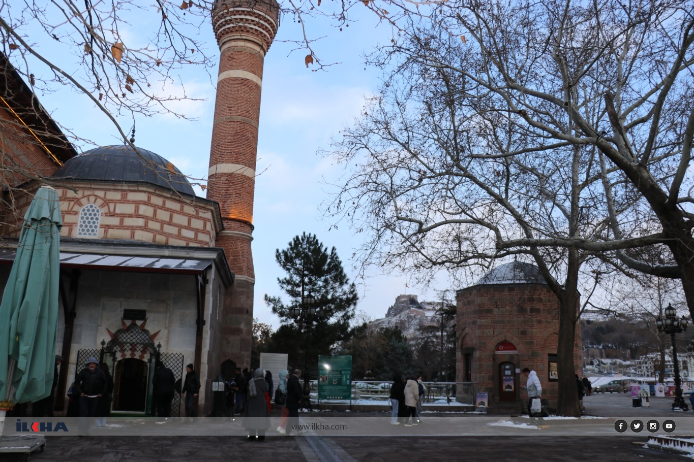 Ankara’da yeni yılın ilk gününde kar manzaraları