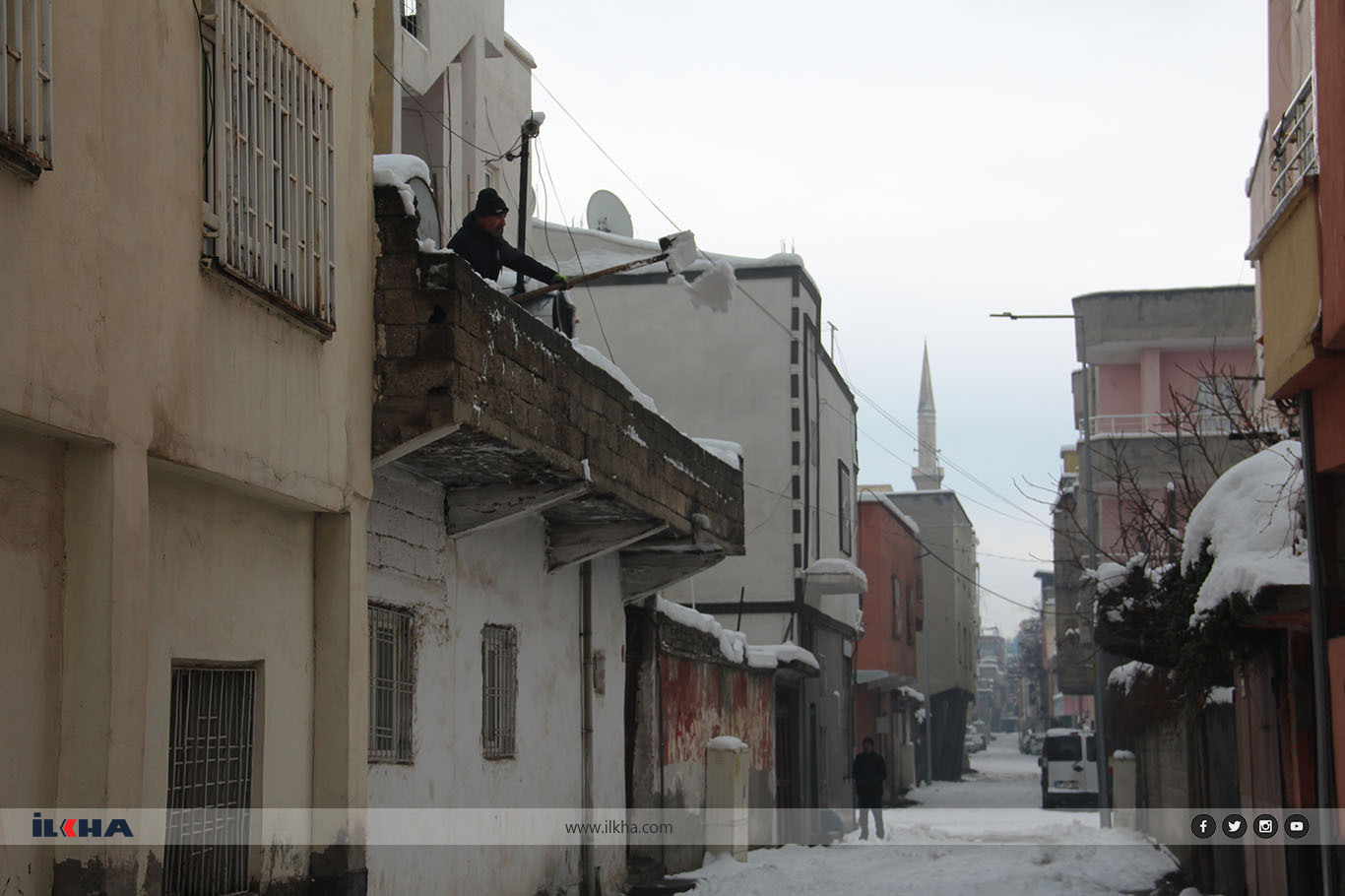 Batman'da mahalle araları kardan geçilmiyor: Hayat durma noktasında