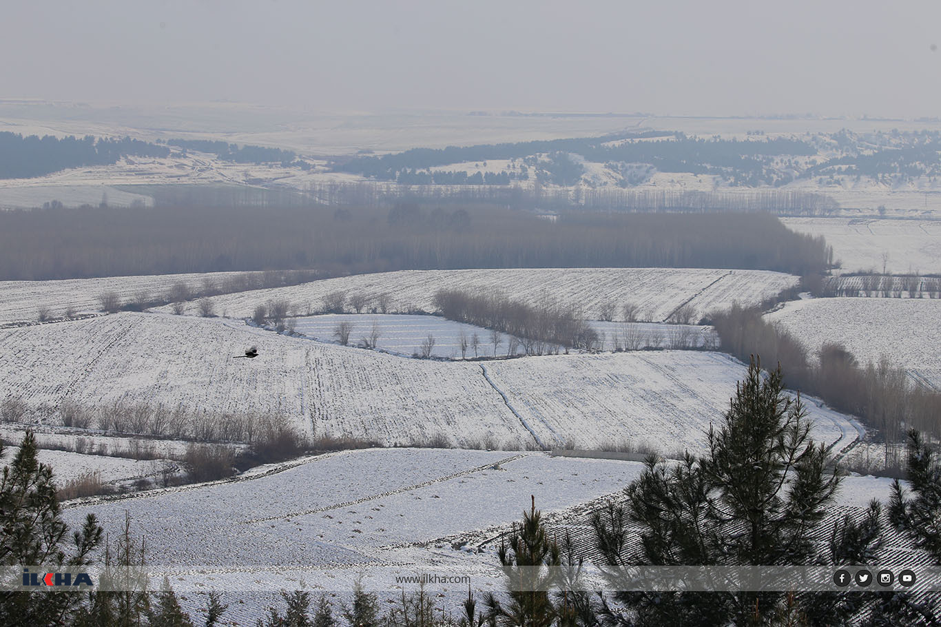 Diyarbakır’da kar sonrası kartpostallık manzaralar