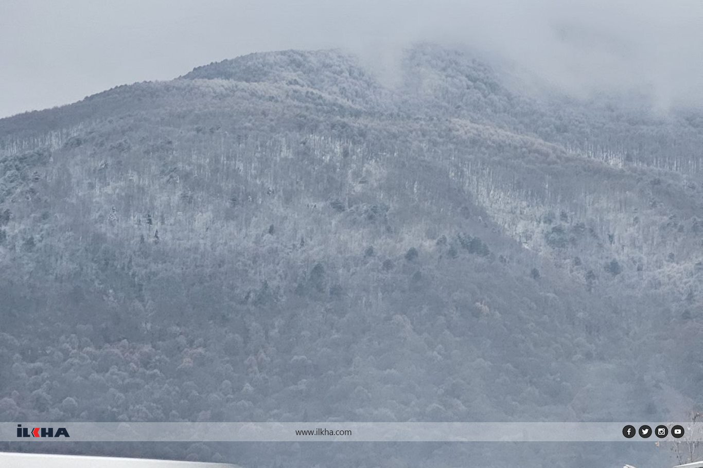 Uludağ’ın etekleri beyaza büründü, Bursa'da kar beklentisi sürüyor