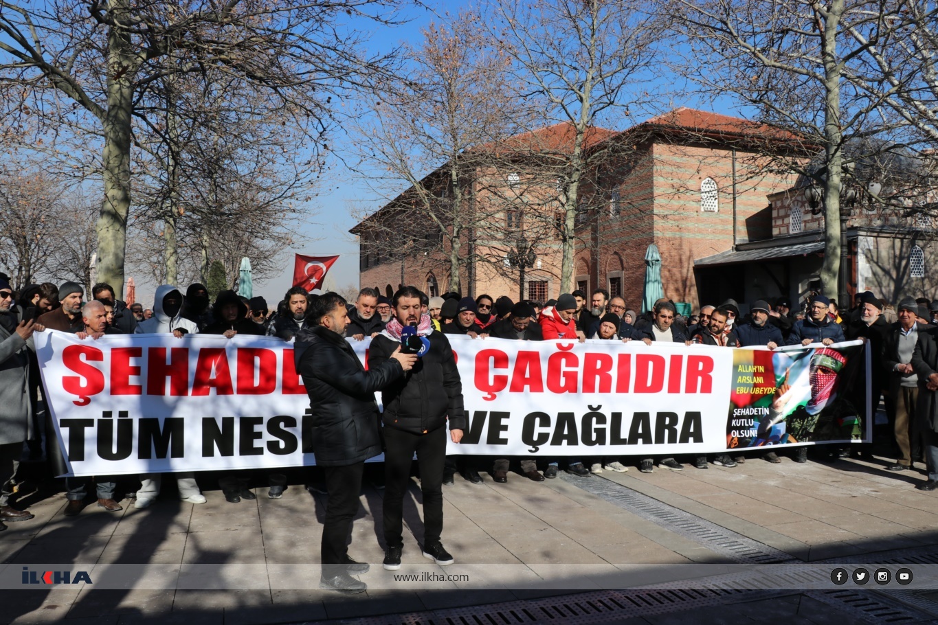 Ankara'da İzzeddin el-Kassam Tugayları komutanları için gıyabi cenaze namazı kılındı