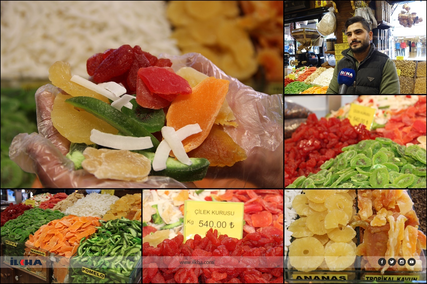 Aktarlarda tropikal kuru meyvelere yoğun ilgi