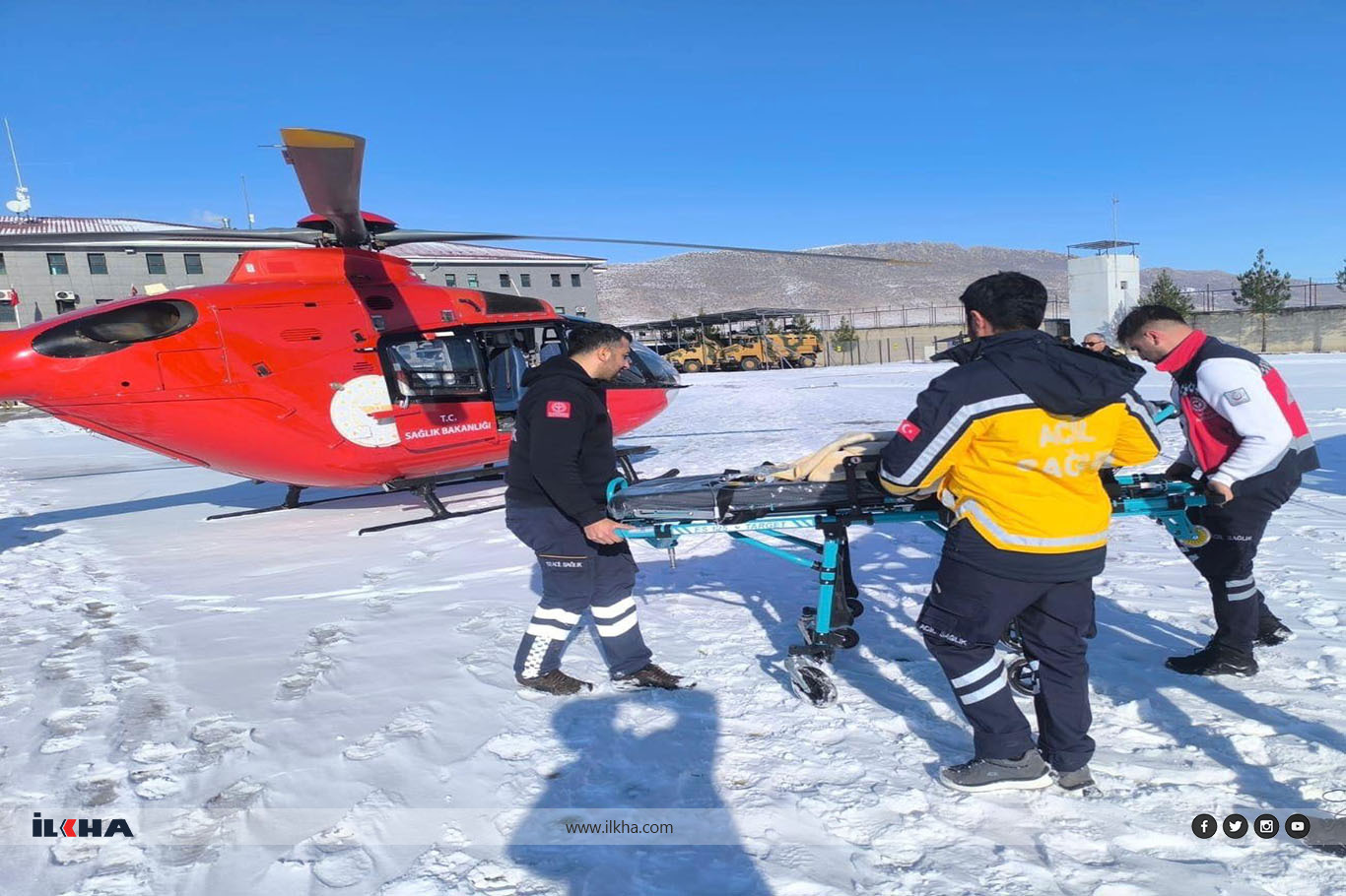 Zorlu kış şartlarında Diyarbakır’da acil sevkler gerçekleştirildi