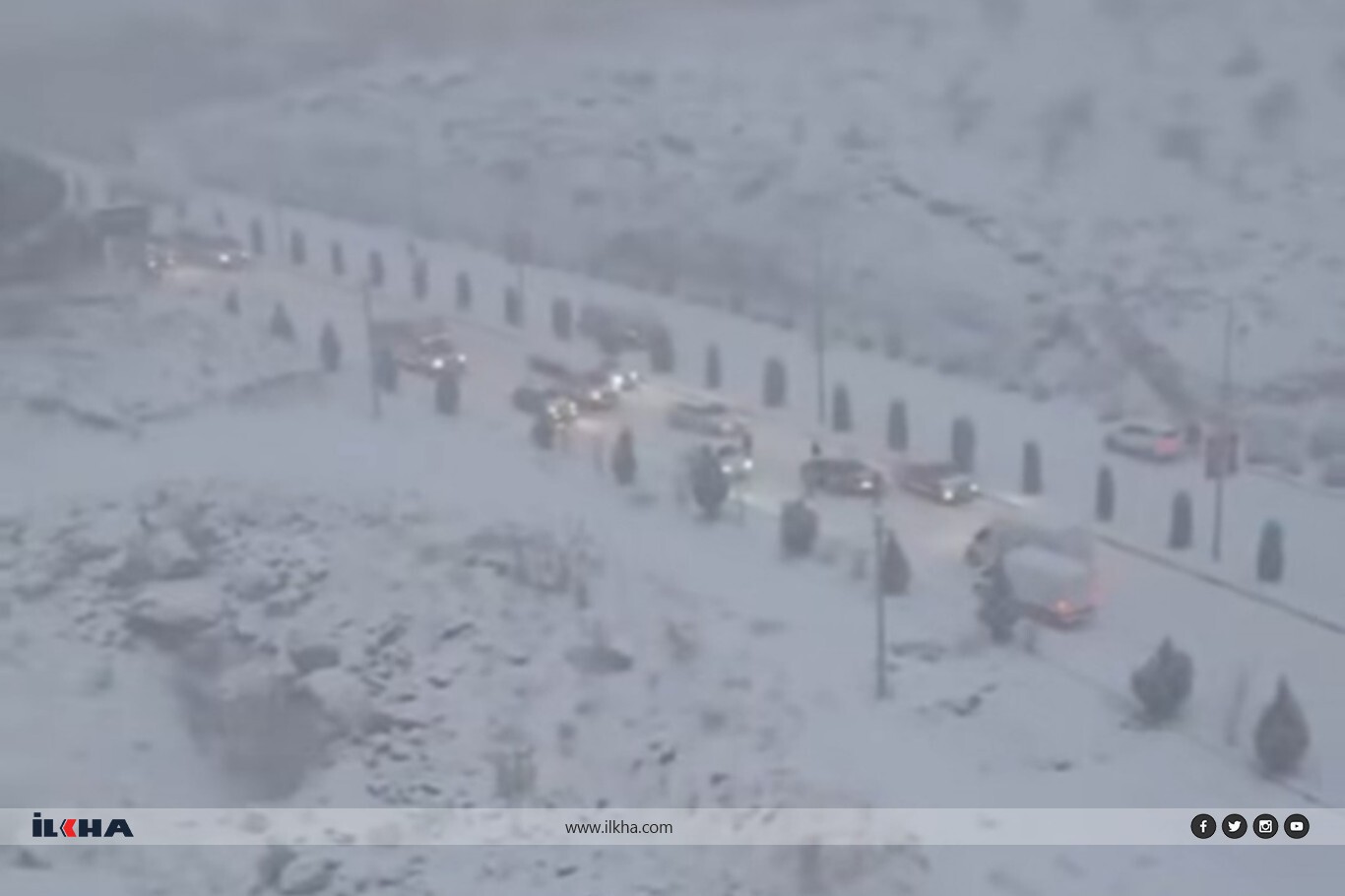 Mardin ve ilçelerinde kar yağışı 