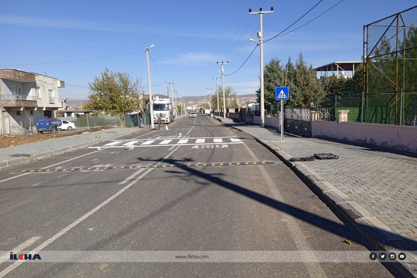 İLKHA'nın gündeme getirdiği okul yolunda güvenlik önlemleri alındı