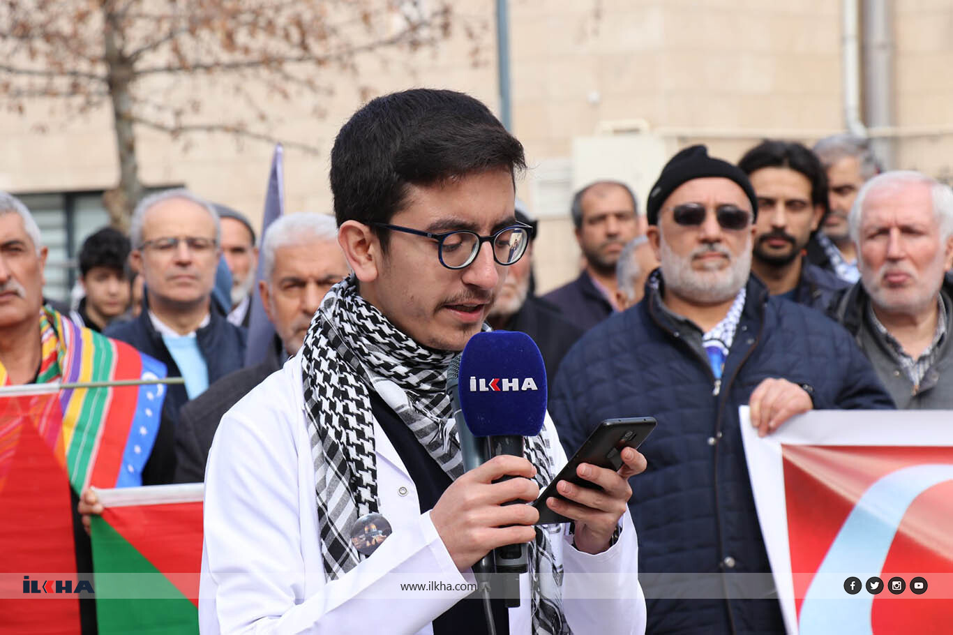 Haftalardır Gazze için düzenlenen "Sessiz Yürüyüş" sesliye dönüştü Haftalardır Gazze için düzenlenen "Sessiz Yürüyüş" sesliye dönüştü