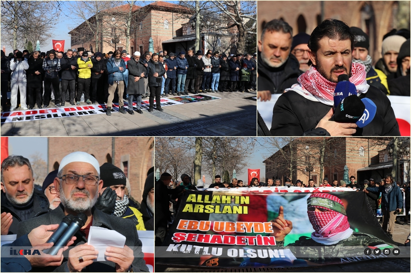 Ankara'da İzzeddin el-Kassam Tugayları komutanları için gıyabi cenaze namazı kılındı