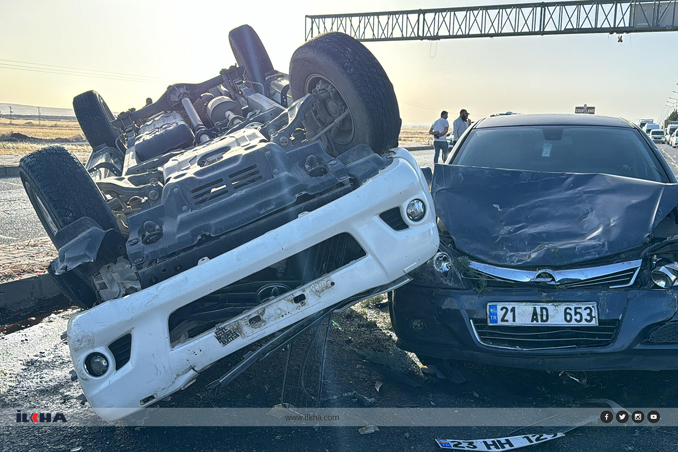 Diyarbakır-Ergani yolunda kaza: 6 yaralı Diyarbakır-Ergani yolunda kaza: 6 yaralı