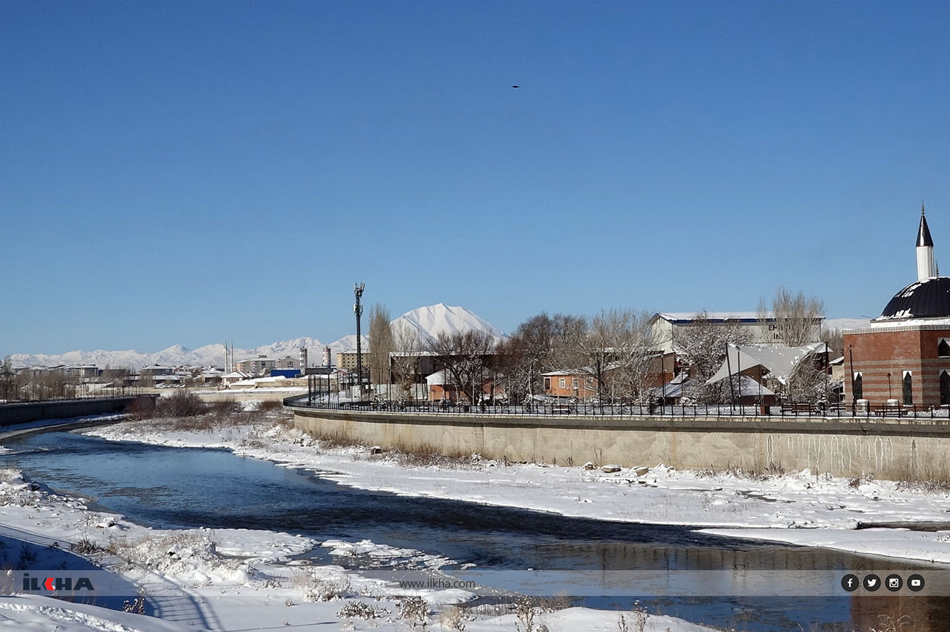 Kar yağışı nedeni ile Ağrı, Ardahan, Erzurum, Iğdır ve Kars'ta 1874 yerleşim yeri ulaşıma kapandı