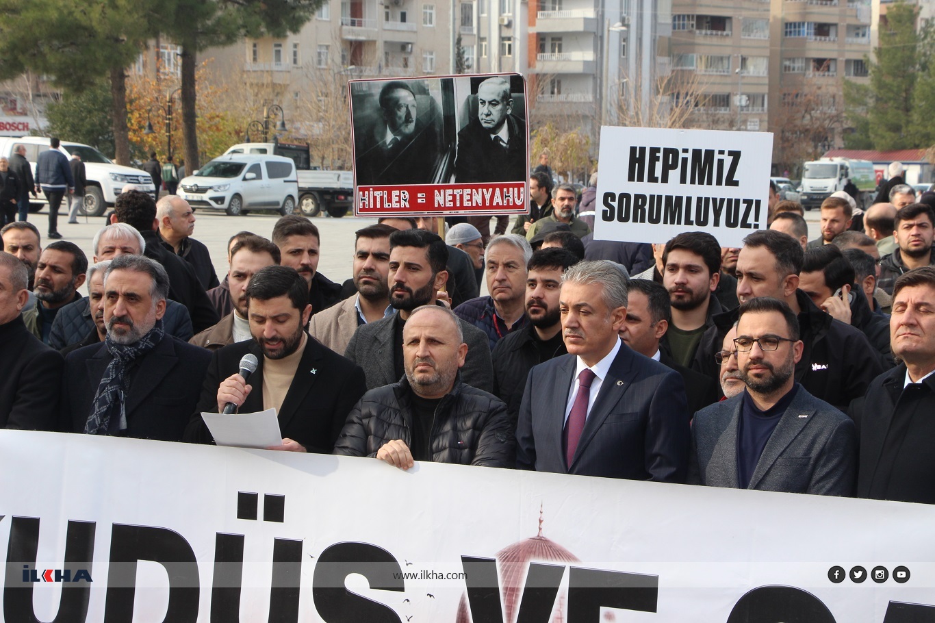 Mardin'de Gazze için basın açıklaması düzenlendi
