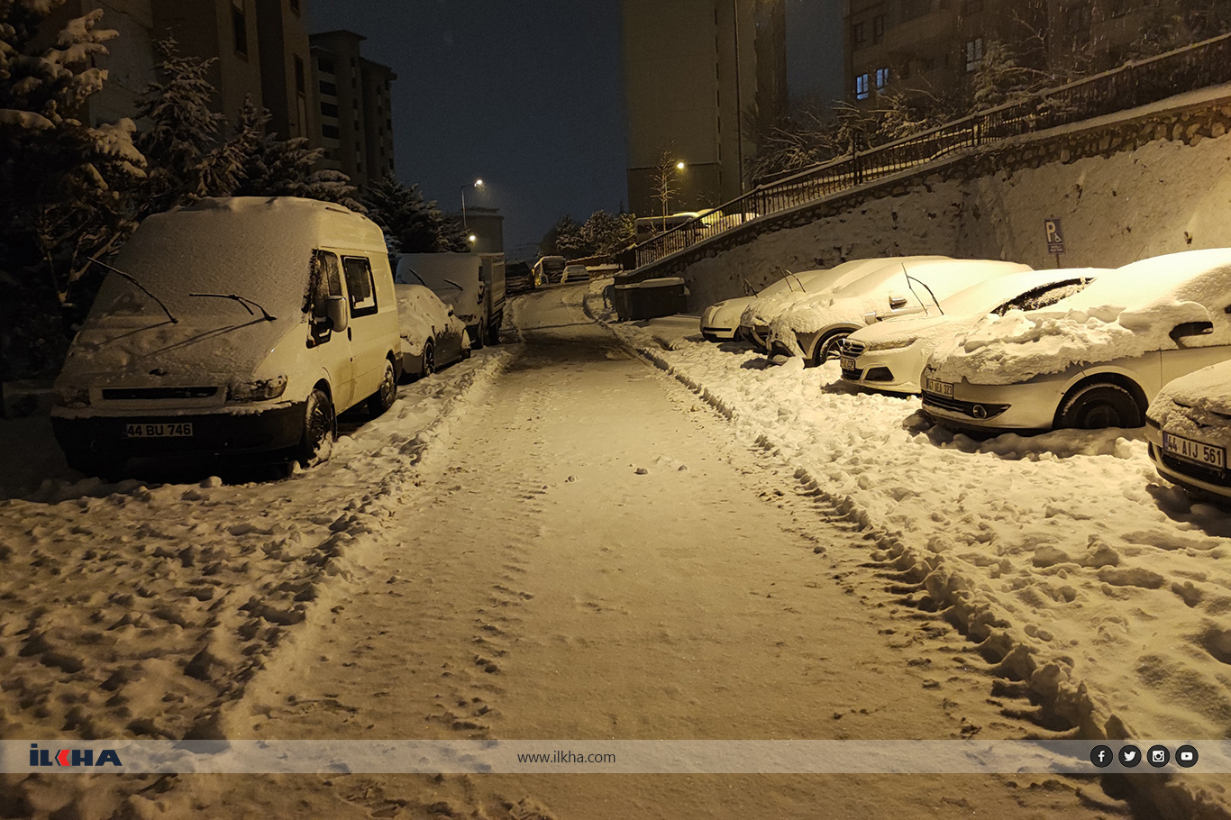 Malatya'da kar kalınlığı 40 santimetreyi buldu