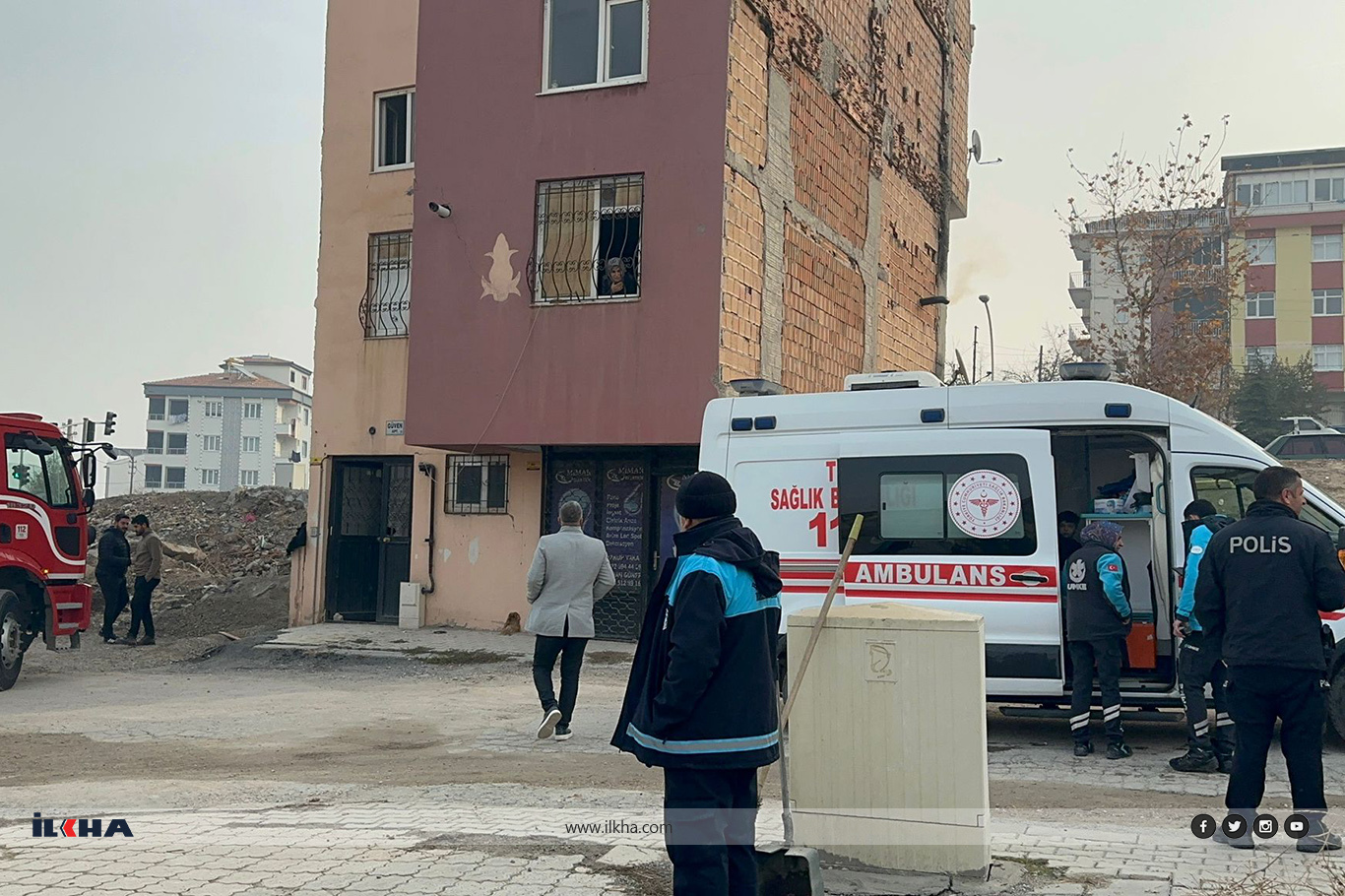 Ocakta unutulan yemek ev yangınına neden oldu 