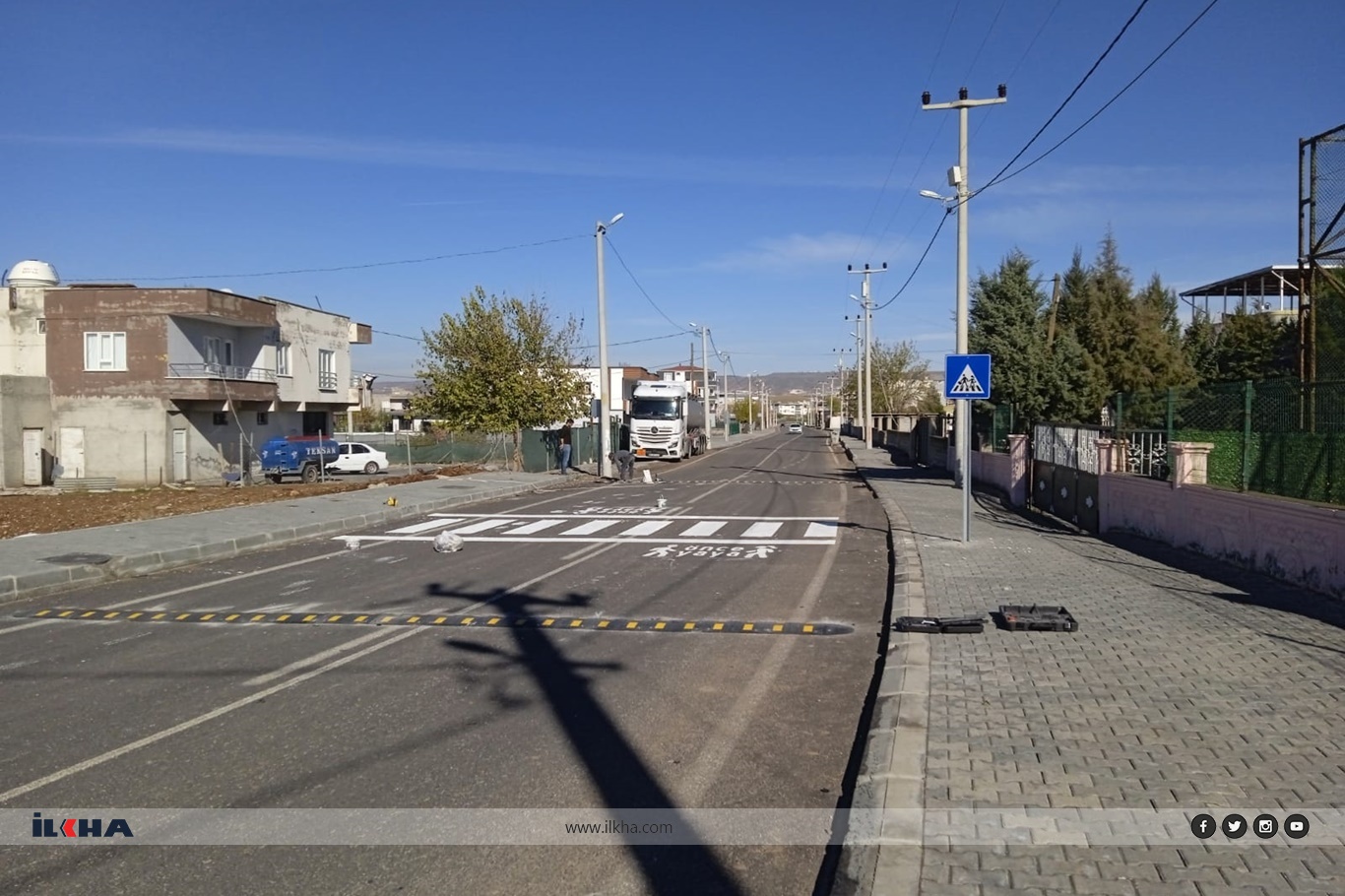 İLKHA'nın gündeme getirdiği okul yolunda güvenlik önlemleri alındı