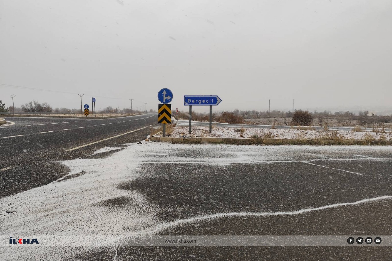 Mardin ve ilçelerinde kar yağışı 