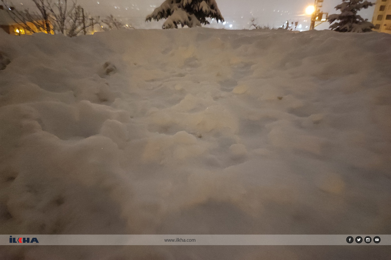 Malatya'da kar kalınlığı 40 santimetreyi buldu