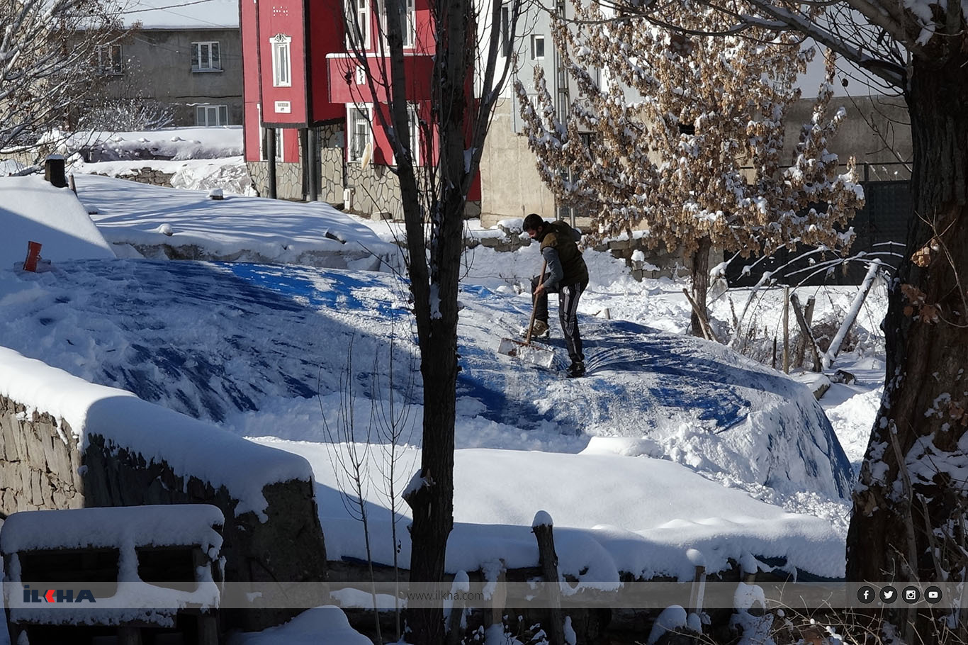 Kar yağışı nedeni ile Ağrı, Ardahan, Erzurum, Iğdır ve Kars'ta 1874 yerleşim yeri ulaşıma kapandı