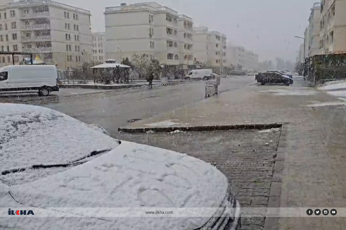 Mardin ve ilçelerinde kar yağışı 