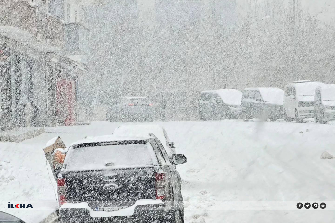 Şırnakta yollar buz pistine döndü (3)