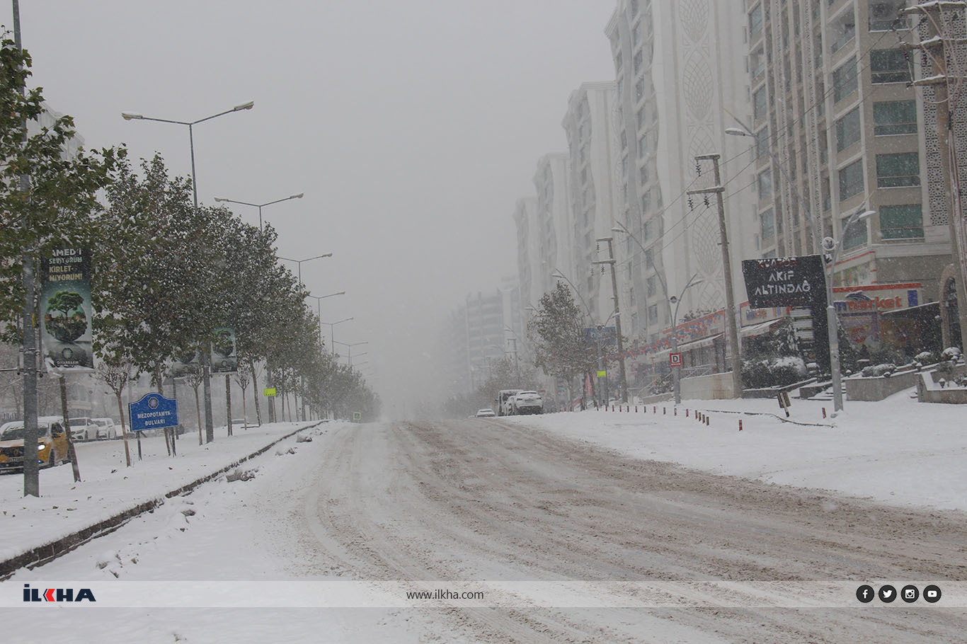 Diyarbakır’da karla mücadele yetersiz kaldı, ulaşım aksadı