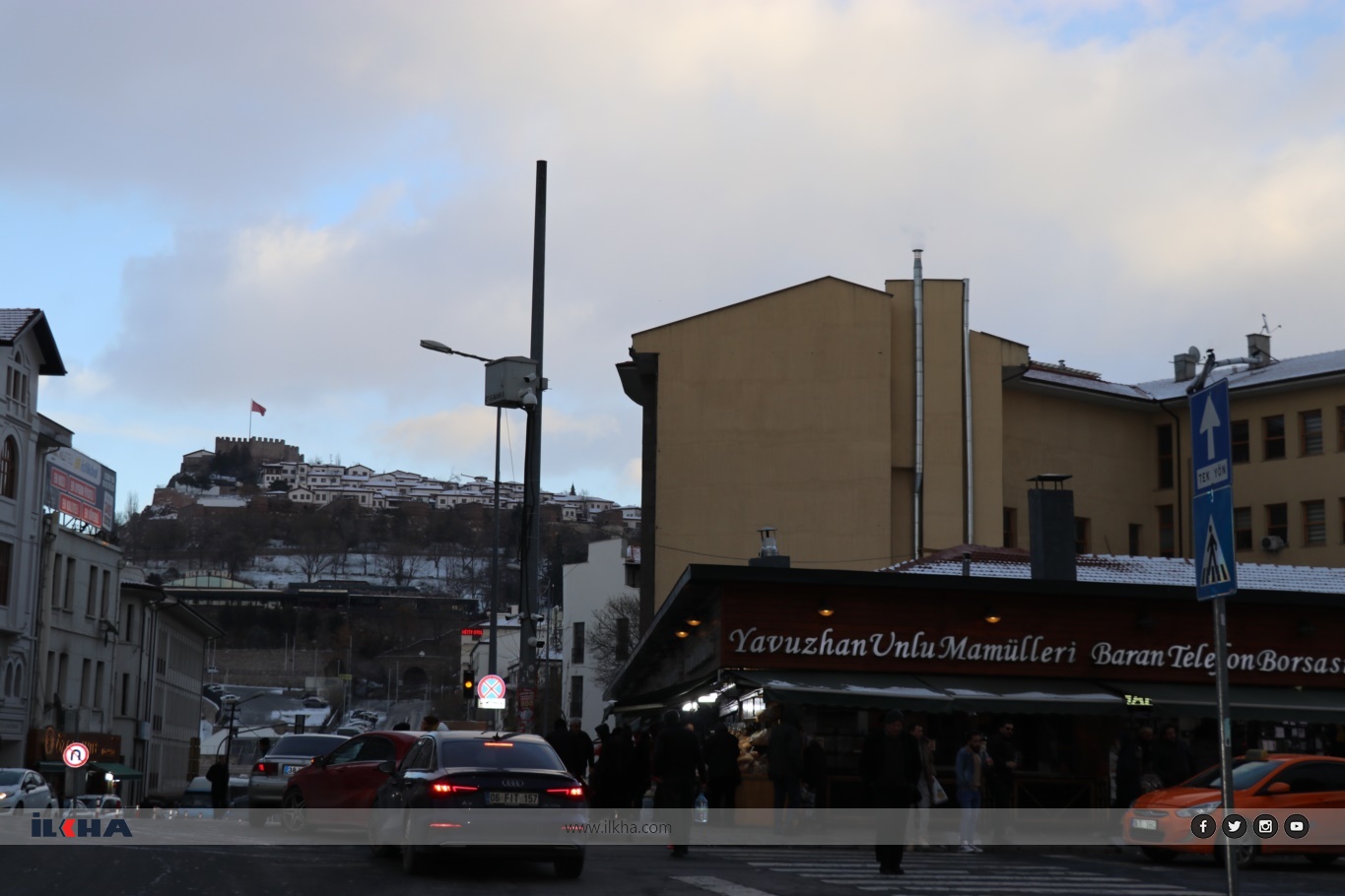 Ankara’da yeni yılın ilk gününde kar manzaraları