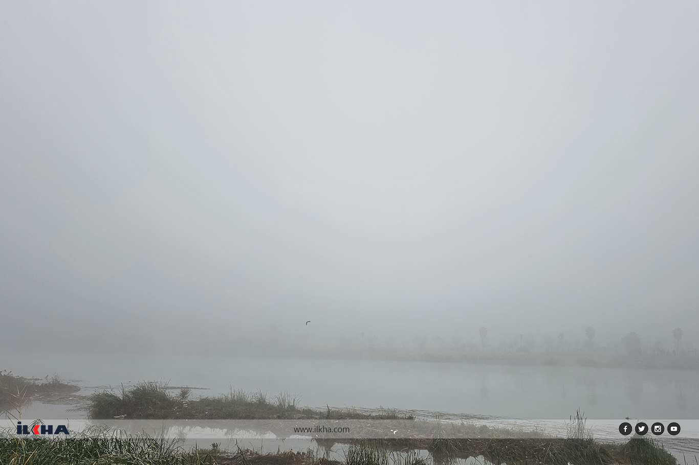 Şırnak'ın Cizre ilçesi güne yoğun sisle uyandı