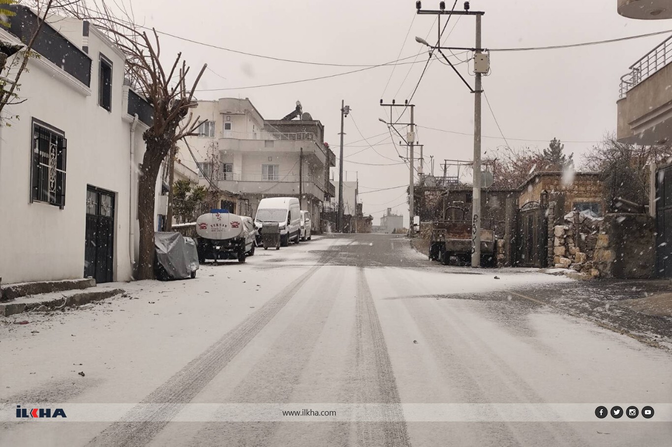 Mardin ve ilçelerinde kar yağışı 