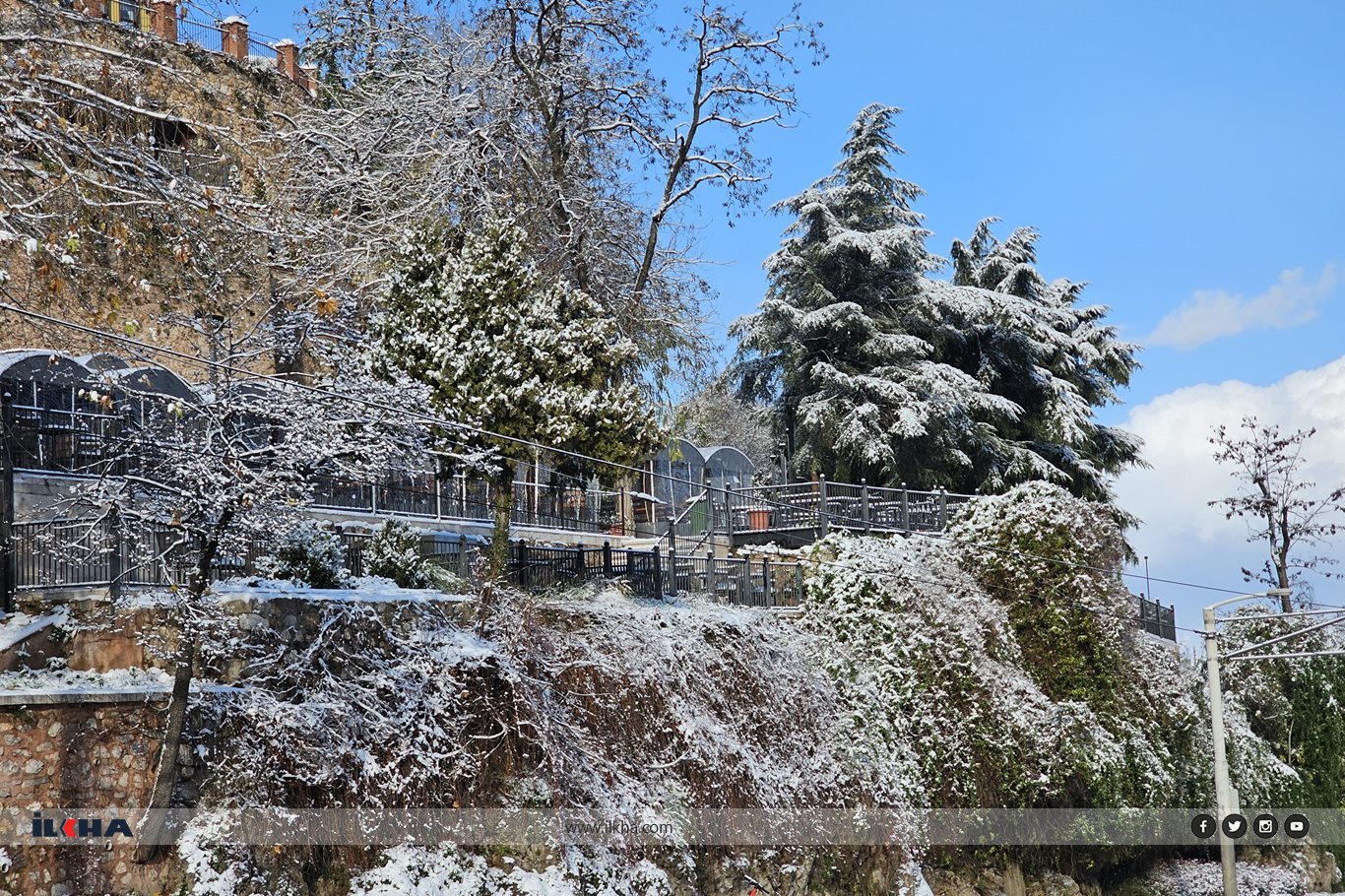 Kar yağışı Bursa’ya kartpostallık görüntüler sundu