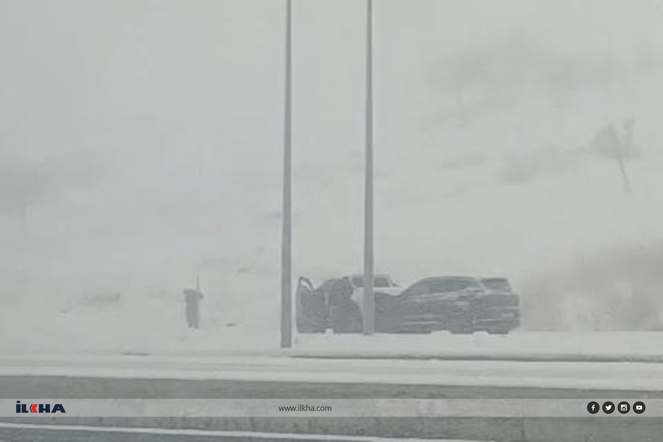 Şırnakta yollar buz pistine döndü (10)