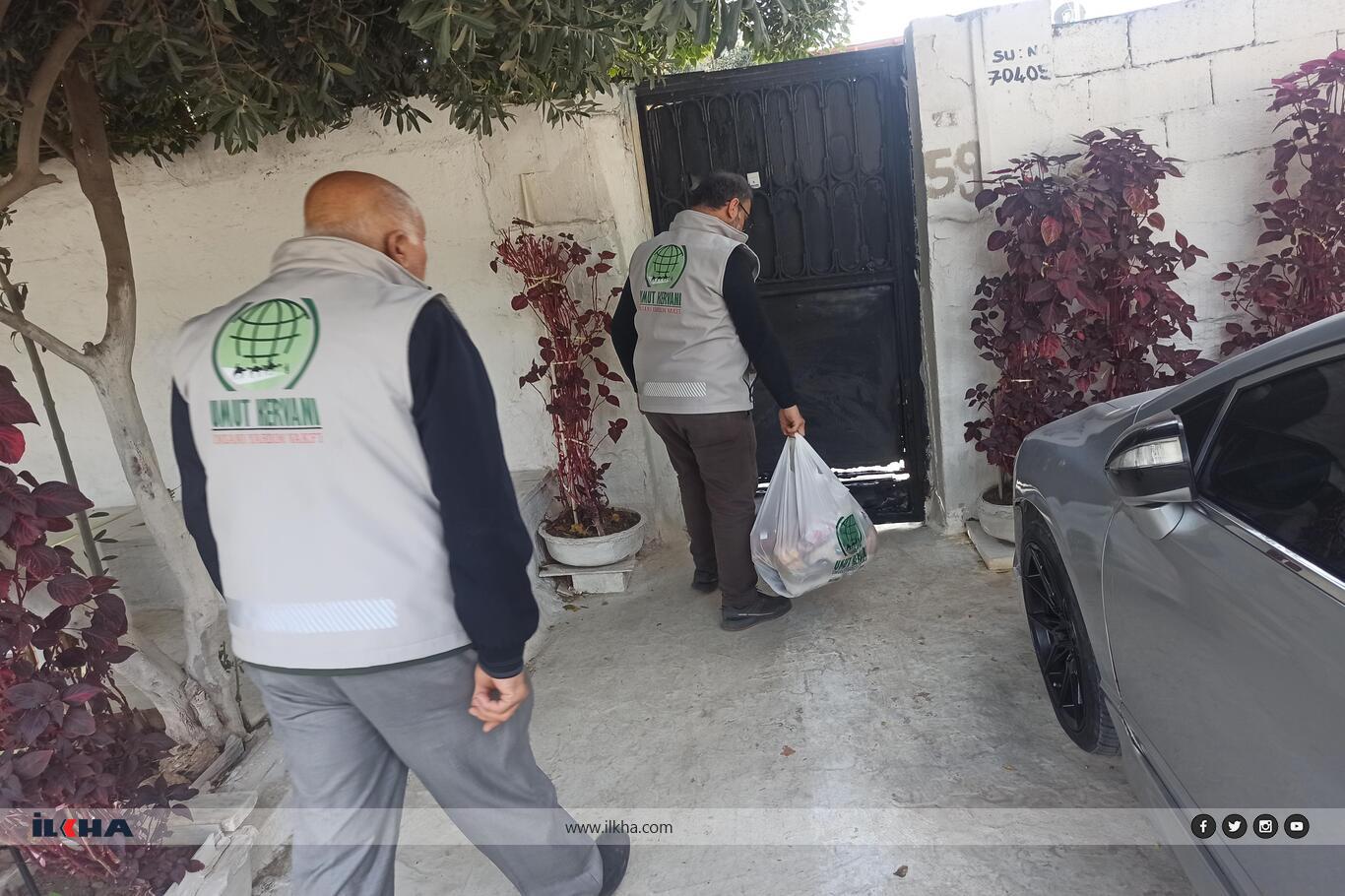 Umut Kervanı Hatay’da Regaib Kandili dolayısıyla gıda yardımında bulundu