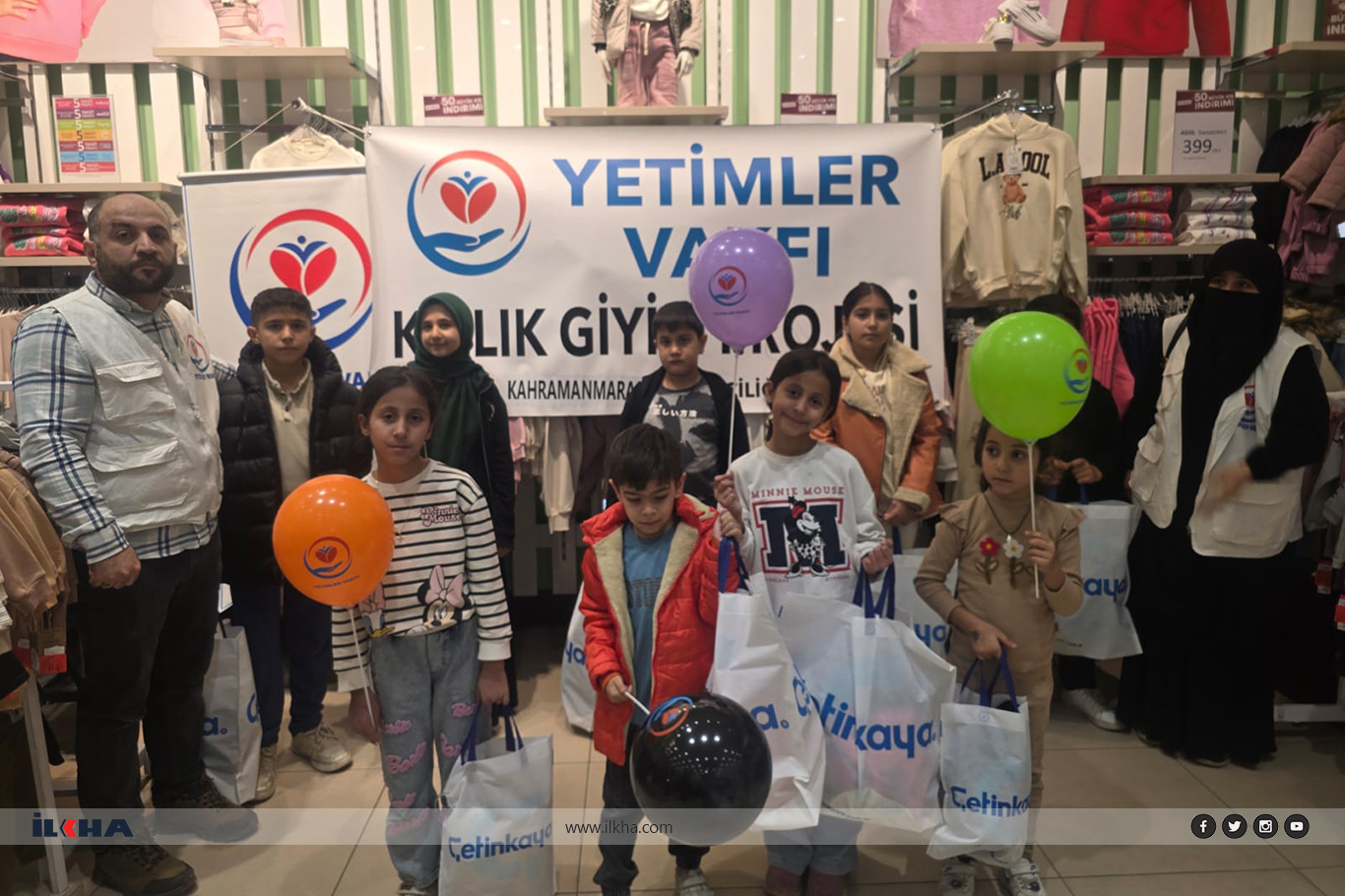 Yetimler Vakfı Kahramanmaraş'ta yetimlerin yüzünü güldürdü