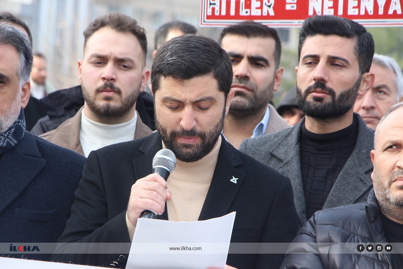 Mardin'de Gazze için basın açıklaması düzenlendi