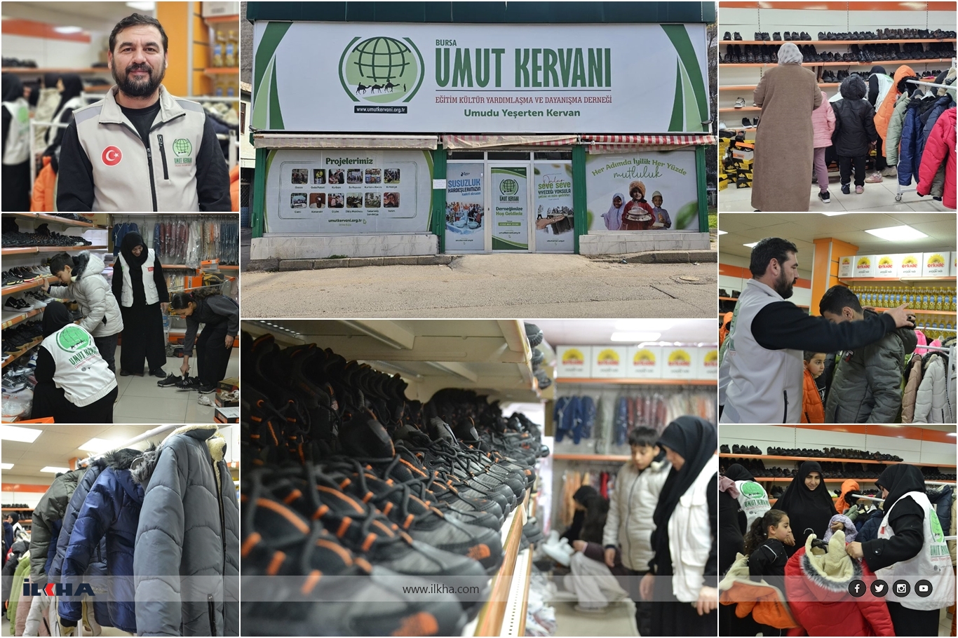 Umut Kervan'ından Bursa'da yüzlerce ihtiyaç sahibi çocuğa bot ve mont desteği