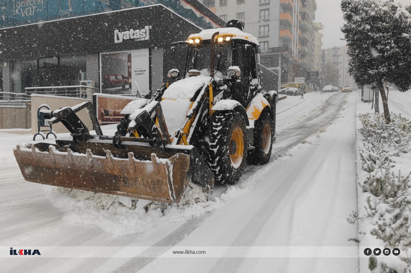 Mardin ve ilçelerinde kar yağışı 
