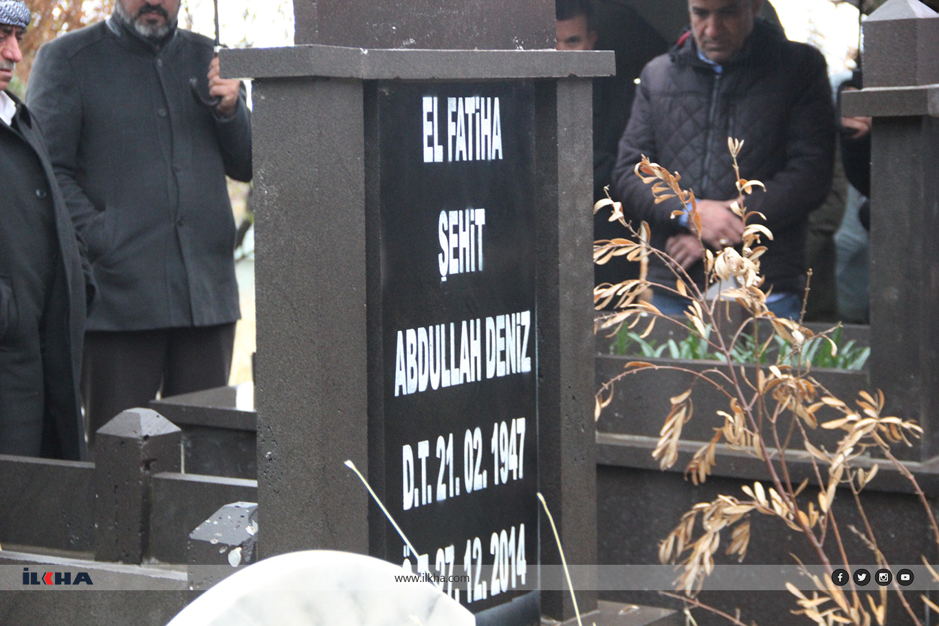 Abdullah Deniz şehadetinin 11. yıl dönümünde kabri başında yâd edildi