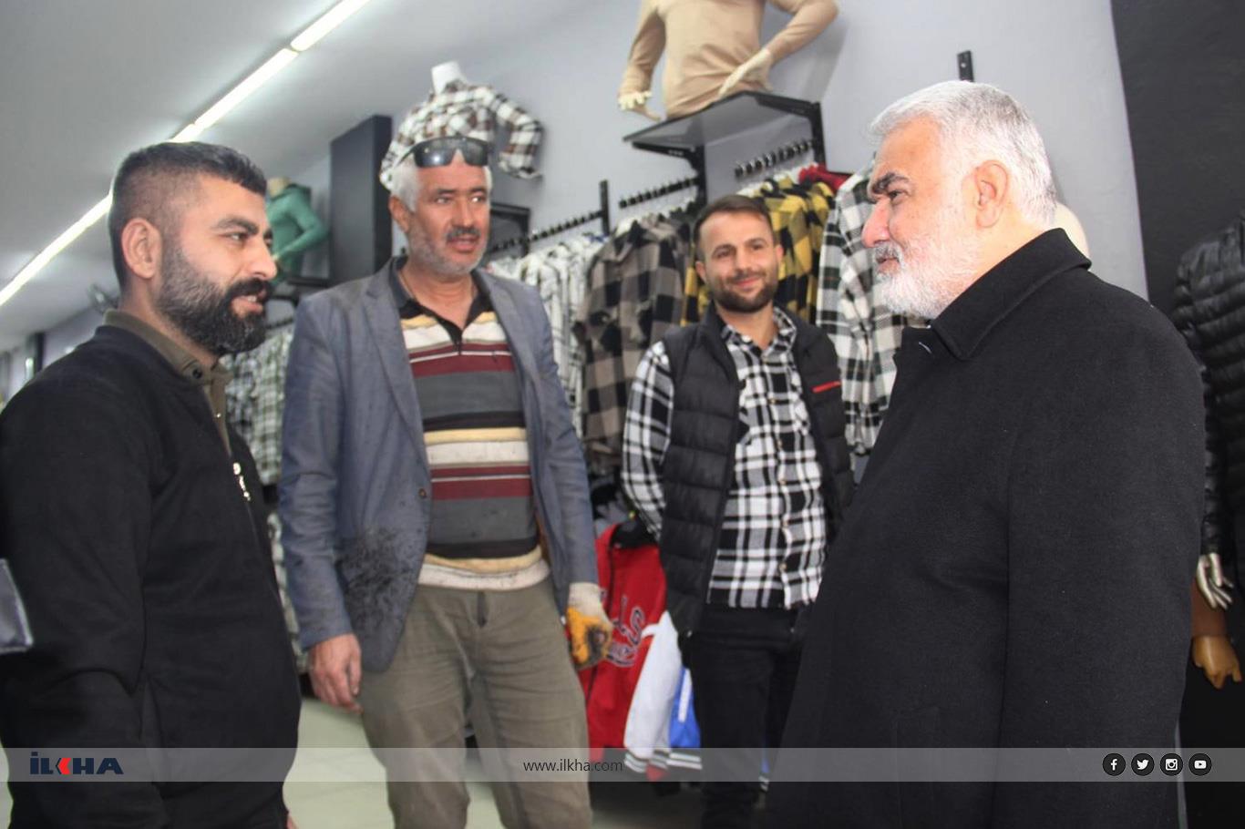 Yapıcıoğlu'ndan Şanlıurfa esnafına ziyaret Yapıcıoğlu'ndan Şanlıurfa esnafına ziyaret